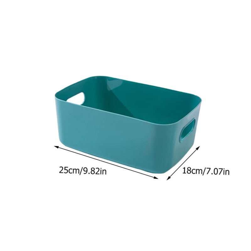 CHILDWEET 6PCS Plastic Storage Boxes Lids Multi-purpose Desk Organizers for