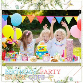 Nuenen 300 Pcs 8 oz Ice Cream Cups Summer Snack Cups Tea Party Paper Cups Ice Cream Party Paper Cup Disposable Ice Cream Bowls Paper Ice Cream Cup Bar Supplies for Sundae Snack Party(Floral)