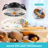 Mpayel RGB Ceiling Fans with Lights and Remote, 13'' Low