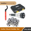 kimllier ER32 R8 Collet Chuck Holder Set with 11Pcs ER32