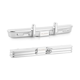 Aluminum Front Rear Bumper for 1/30 Axial SCX30 K10 (Chrome)