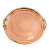 Traditional Design Handmade Hammered Copper Serving Tray with Brass Handle