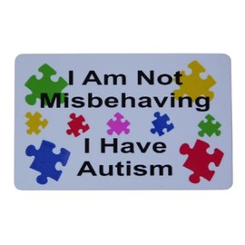 I Am Not Misbehaving I Have Autism I.D. Card Holder CARD & HOLDER ONLY