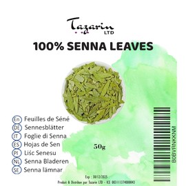 50 g Whole Senna Leaves (Senna Alexandrina) - Detox Herbal Tea - Strong Laxative - Natural Laxative - Tazarin Ltd