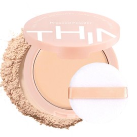 CHIFURE Lightweight Waterproof Face Powder,Oil Control Long Lasting Pressed Powder,Matte Flawless Setting Powder Makeup,Cruelty Free Compact Powder Foundation,0.35 oz(NATURAL BEIGE)