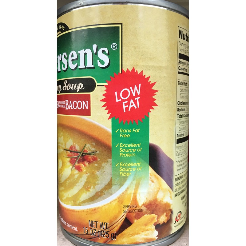 Andersen's Split Pea With Bacon Soup 15oz. can (Pack of