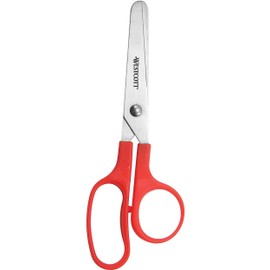 Wescott Value Kids Scissors, Blunt, 5", Assorted Colors