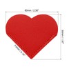 PATIKIL Corner Bookmarks, 4 Pack Heart Shape PU Leather Book
