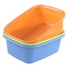 Callyne 3-Pack Dish Pan Basin, 14 Quart Plastic Wash Basins