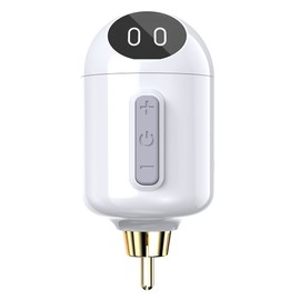 Mast Tattoo Mastlabs - Fuente de alimentación de batería inalámbrica T4, conector Rca inalámbrico, visualización digital pequeña y ligera