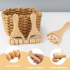 Pack of 4 Hand Massager, Manual Massager, Wooden Massager, Roller
