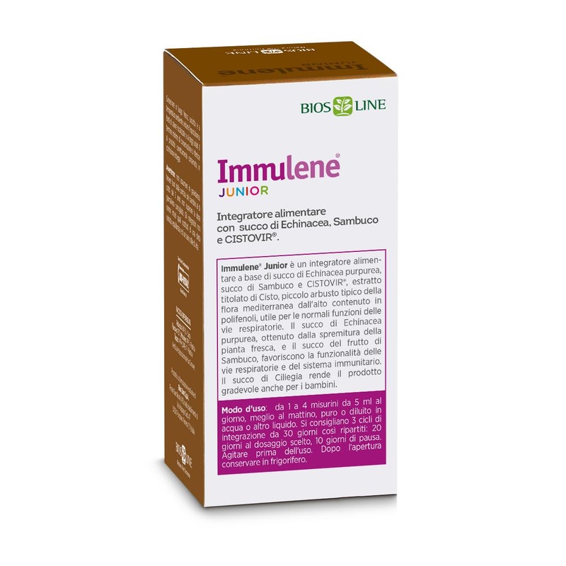 BIOS LINE - Immulene junior Integratore Alimentare con Echinacea Purpurea,