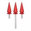 YHMTIVTU Red Windshield Trims Bolts Spike Screws Kit Fit For