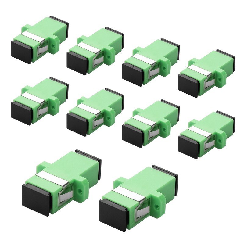 YAODHAOD SC APC Fibre Optic Adapter/Coupler, Pack of 10, SC-SC