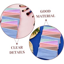 Toallas Faciales Secas de Coral Fleece Fáciles de Llevar Color Aleatorio 10 Piezas Cuadradas para Uso en Casa y Viajes Paños Desmaquillantes Reutilizables para Mujeres