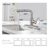 Peppermint Kitchen Faucets with Pull Down Sprayer Brushed Nickel Faucet