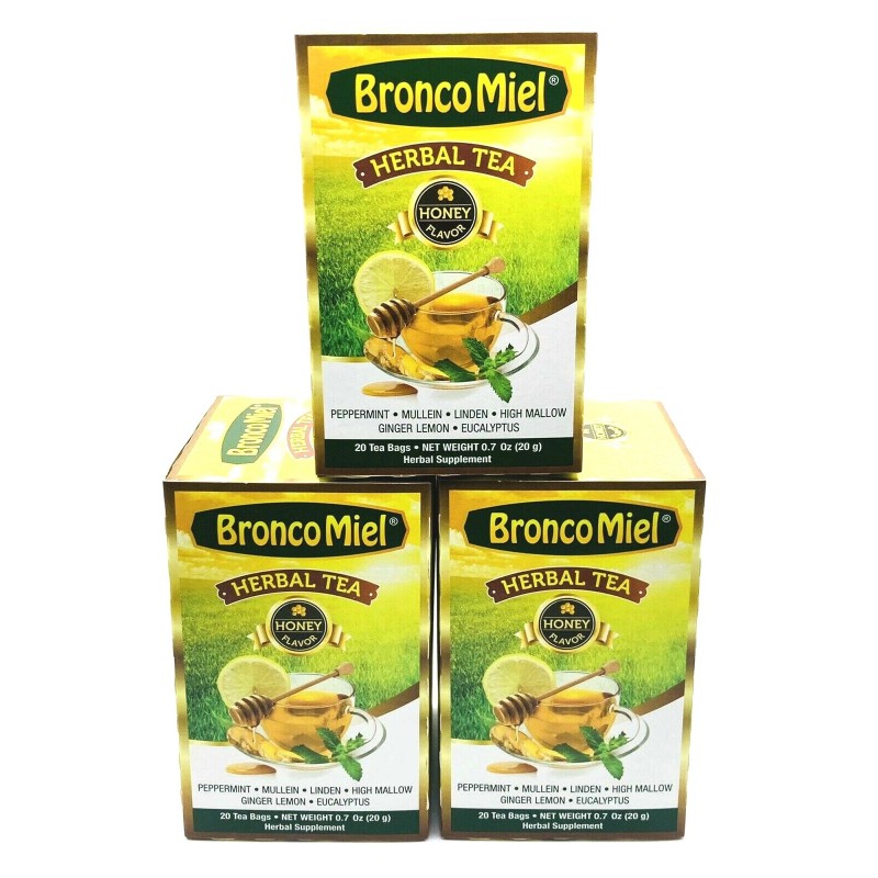 Bronco Miel Honey Herbal Tea – 3 Pack – 20