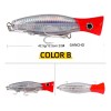 4 Señuelos Popper De 43g Kit Pesca Superficial Mar Playa