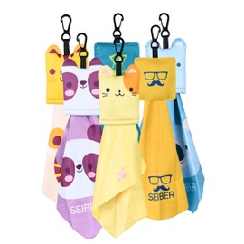 SEIBER Glasses Cleaning Cloth,Microfiber Cleaning Cloths,Eyeglasses Clean Cloths,Glass Cleaning Cloths for Glasses Sunglasses Eyeglasses Lens Camera Cell Phone Screens (6 Pack)