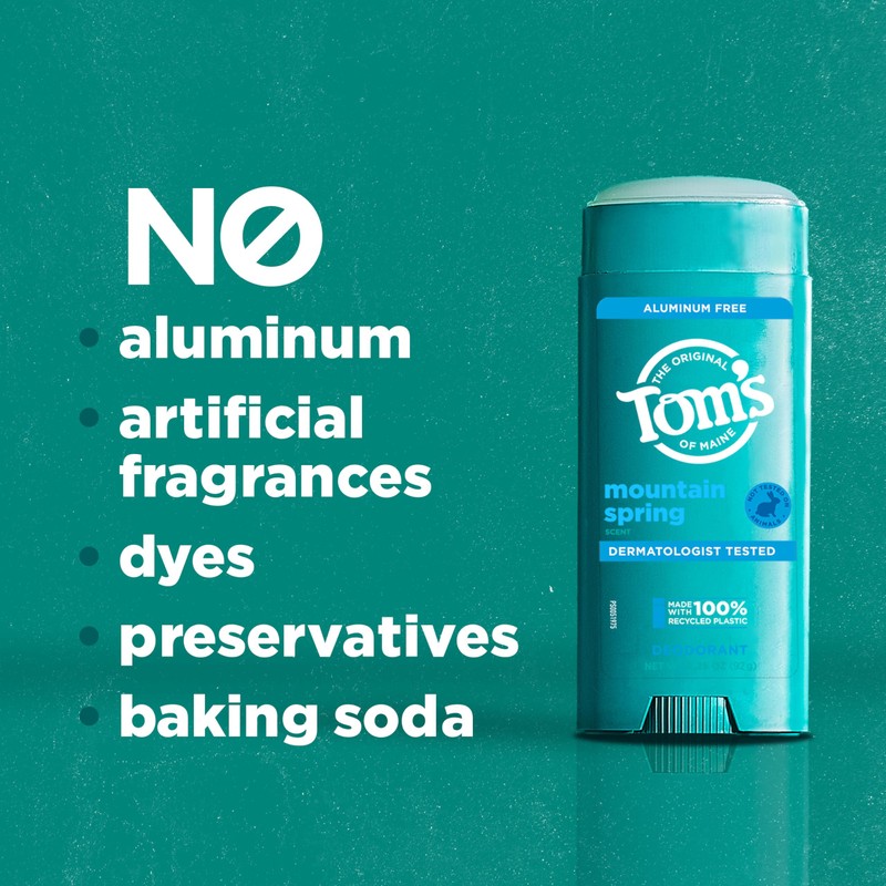 Tom’s of Maine Mountain Spring Aluminum Free Natural Deodorant For