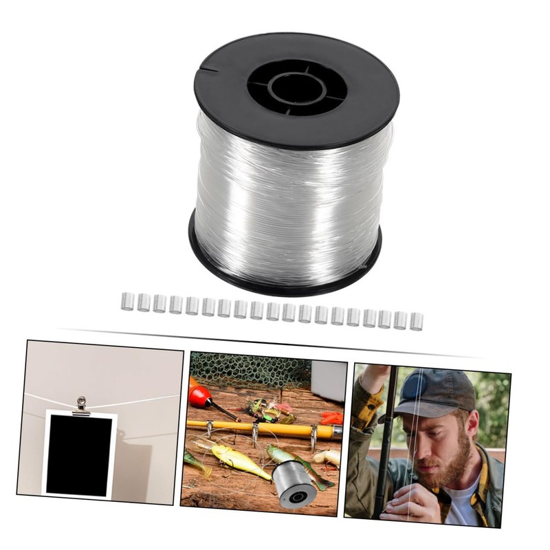 SHINEOFI 1 Set Clear Nylon Fishing Line Invisible Fishing Wire