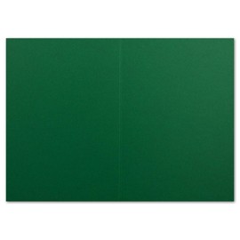 Glüxx Agent Colours-4-you 25 DIN A6 Folding Cards Dark Green - Cards to Design Yourself 14.8 x 21 cm - Folding Cards with 160 g/m²