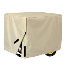 Porch Shield Waterproof Universal Generator Cover 38 x 28 x 30 inch, for Most Generators 5500-15000 Watt, Light Tan