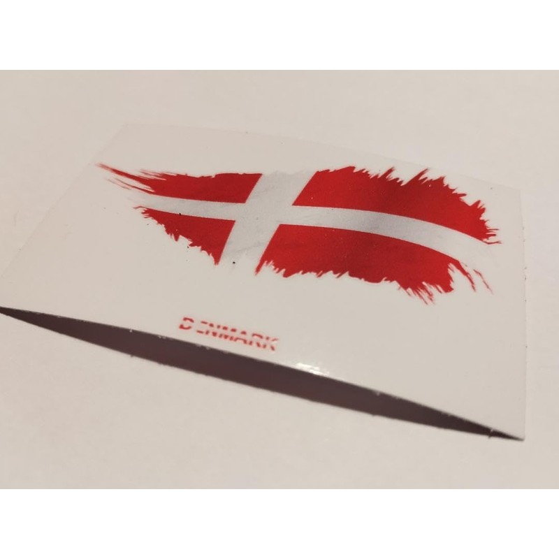 2 x Sticker Flag Denmark Airbrush 8 x 5 cm