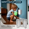 Havenso Child Proof Outlet Box Cover, Double Lock System, White,