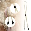 QHAJRYYC 5 Pcs Adjustable Hat Strap Clips, Hat Chin Cord,
