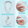 WEBEEDY 12 Pcs Nautical Shower Curtain Hooks Rust Proof Skull