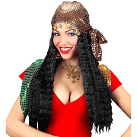 Gipsy withSequin Headscarf Wig for Hair Accessory Fancy Dress