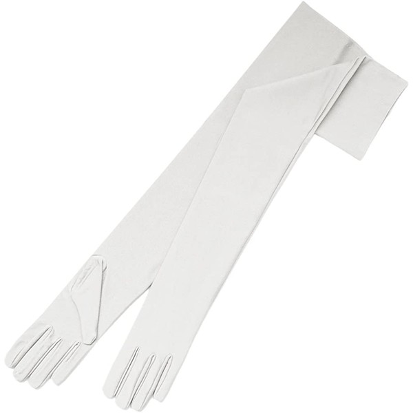 Matte Satin Opera Length Gloves