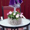 Patio Umbrella Planter 2pcs Around Umbrella Planter Gray 11.41 *