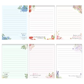 60 Pack Wildflower Bible Stationery Letterhead Paper Christian Flower Letter Paper 8.5 x 11 Inch Flower Themed Decorative Printer Paper for Wedding Birthday Invitation Office Printing Supplies