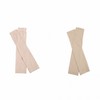 Women's UV Protection Cooling Arm Sleeves for Summer Hiking 01 Nude Arm Sleeve - Finger Hole 4ea