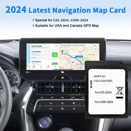 2025 Upgraded KMV6 66 EZ1 Latest Navigation SD Card Compatible with CX-5 CX-30 CX-90, Latest Navigation SD Card Map USA/CAN/MX