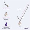 LuckyLy Collar de Mujer con Perla, Cadena de Acero Inoxidable