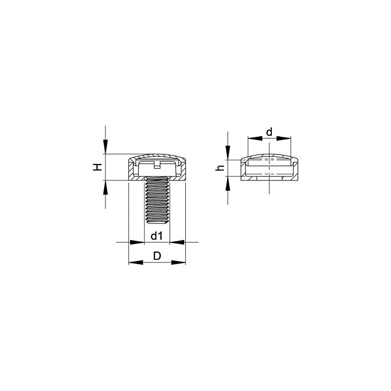 Ajile - pack of 20 - Hinged snap screw cover