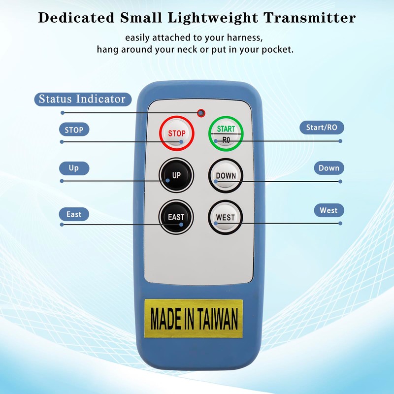 SAGA1-L6 Wireless Crane Remote Control 12-24V 4 Channel Taigate Switch