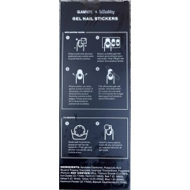 Glamnetic BNIB Glamnetic X Lilhuddy Gel Nail Sticker Kit Midnight Sealed In Plastic