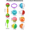 DIYUQISHI 12-Pack Bird Bell Ball Chew Toys, Non-Toxic PP, Cage