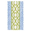 Caspari Knots And Spots Blue & Green Guest Towel Napkins