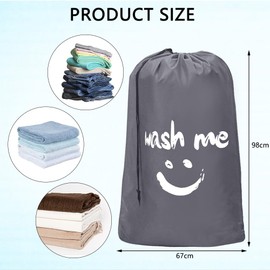 2 Bolsas de Viaje para Ropa Sucia, Organizador de Ropa Sucia Lavable a Máquina, Organizador de Ropa Sucia Grande Resistente a Roturas, Organizador de Ropa Duradero con Cordón de Ajuste