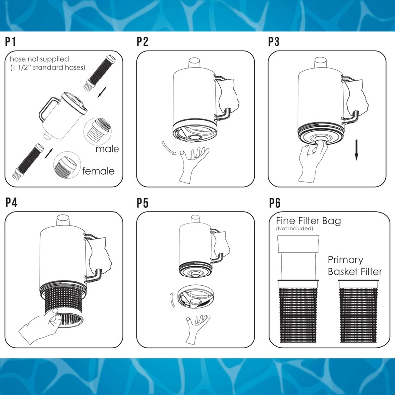 U.S. Pool Supply Pool Leaf Catcher - Inline Pool Leaf
