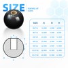 ITSOGOO Pack of 10 M8 x 32 mm Ball Knobs,