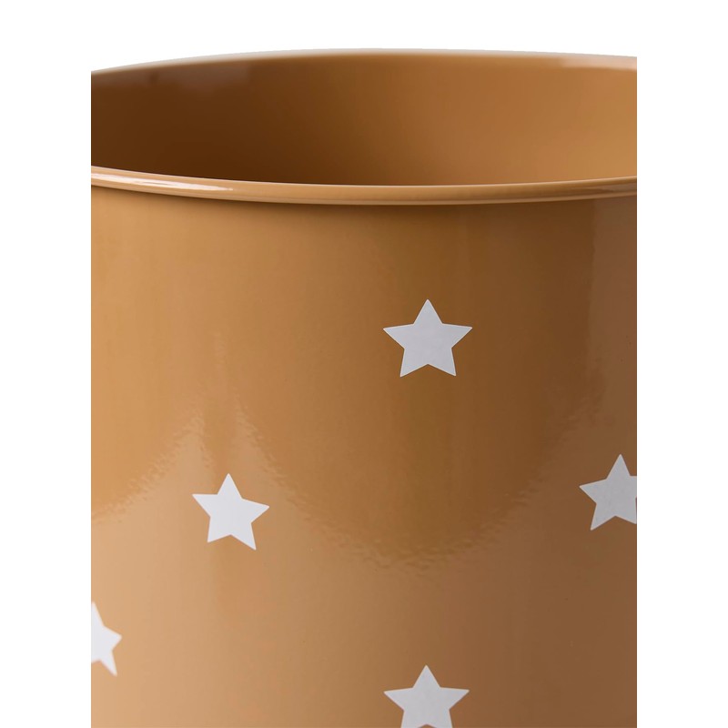 VERTBAUDET Metal Trash Can Stars Caramel TU