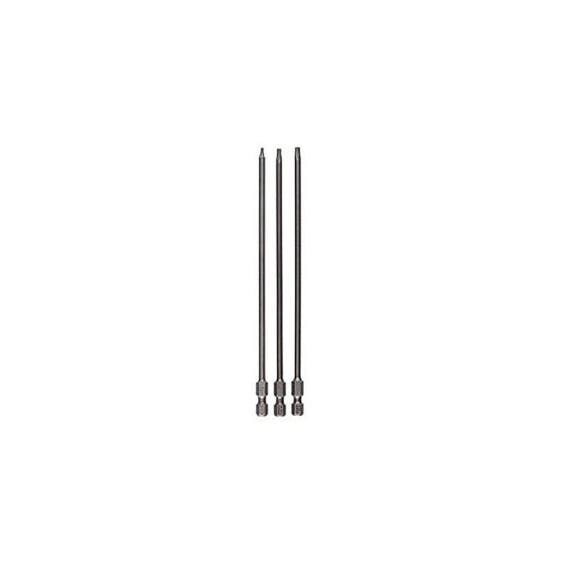 Bosch 2607001763 3-Piece Screwdriver bit Set, Extra Hard T8 T10