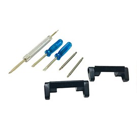 Richie strap] 22mm 5 Ring Nylon Watch Band Strap GSteel Metal Adapters Kit for Casio GShock G-Steel Models GST100 GSTB100 GST300 GST400 GST410 (Metal Adapters Kit)