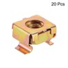 sourcing map M6 Cage Nuts for Server Rack Cabinet, Carbon
